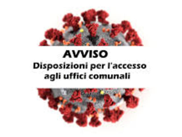 Modalità di accesso agli uffici comunali