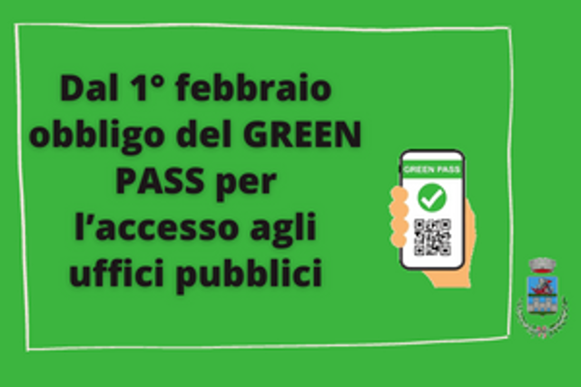 Uffici pubblici: dal 1° febbraio obbligatorio il green pass base